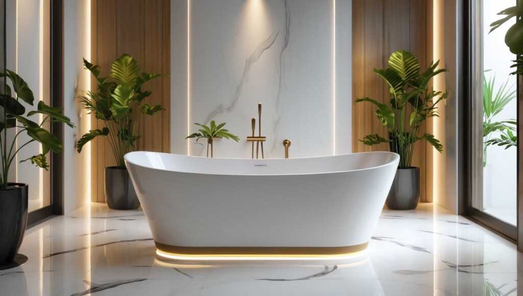 Standard Bathroom Height bathtub
