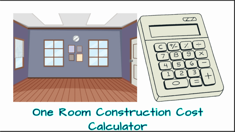One Room Construction Cost Calculator